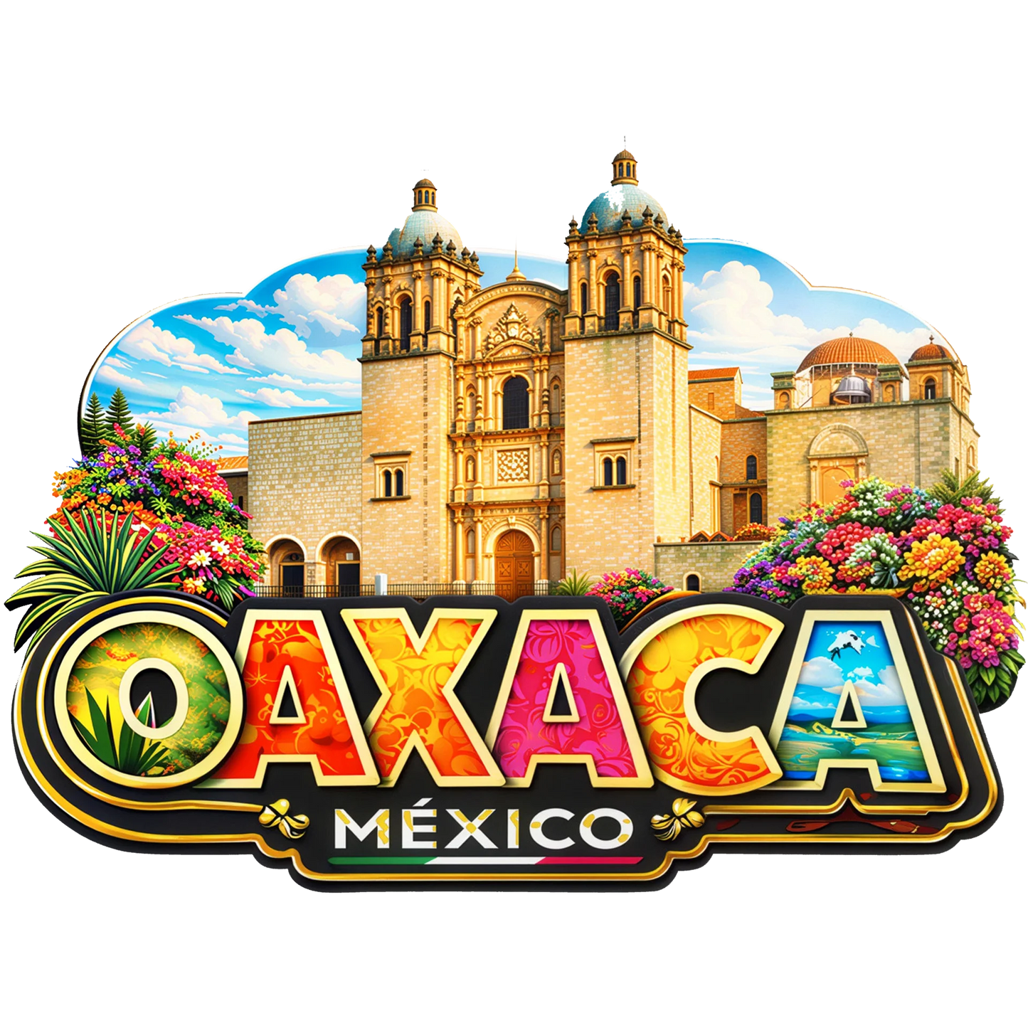 Imán Oaxaca Santo Domingo | Souvenir Cultural Mexicano