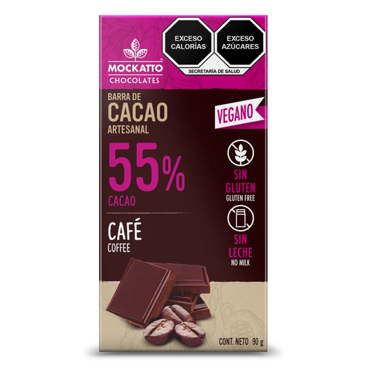 Barra de Cacao Café Vegano 90 g