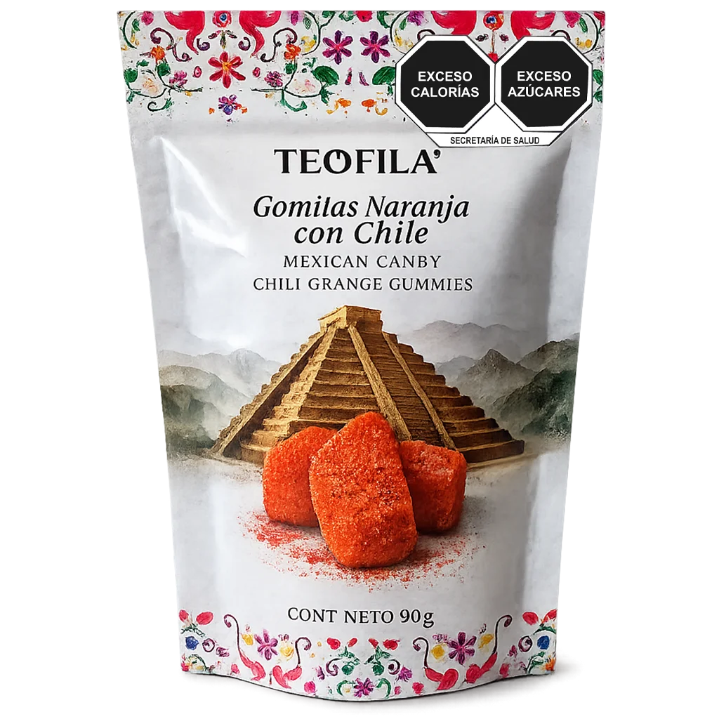 Gomitas de Naranja con Chile Teófila | Dulce Picante Artesanal