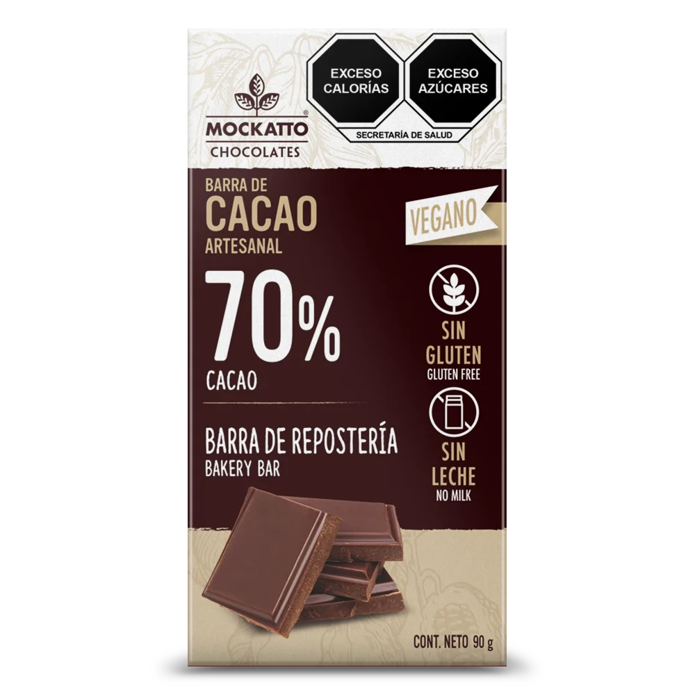 Barra de Cacao Para Repostería Vegana 90 g