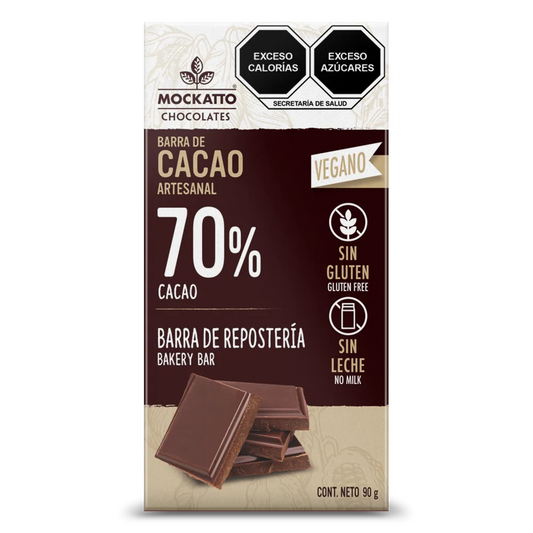 Barra de Cacao Para Repostería Vegana 90 g