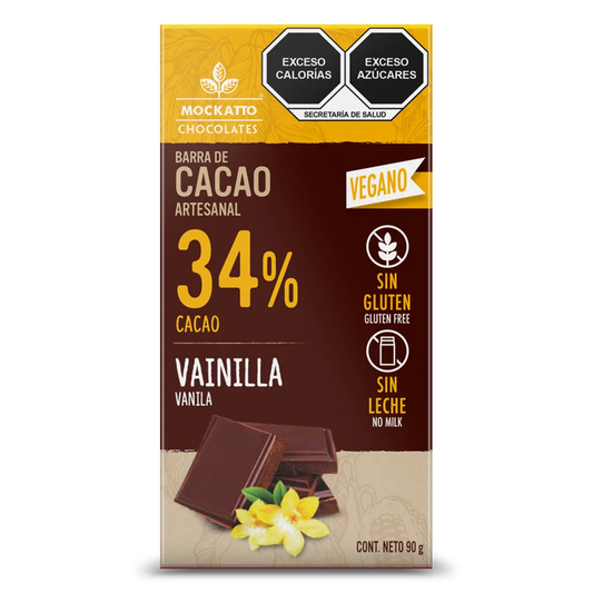 Barra de Cacao Vainilla Vegano 90 g